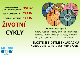 Životní cykly - 16 skládaček